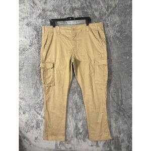 Goodfellow & Co Mens Cargo Pants Khaki Tan Straight Leg Multi-Pocket 40x30